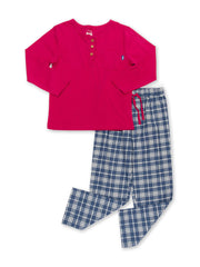 Kite - Girls organic cotton cranborne pyjamas navy - Two-piece set
