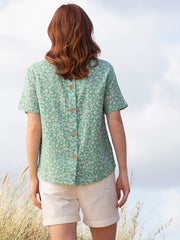 Whitcombe muslin blouse ditsy fields