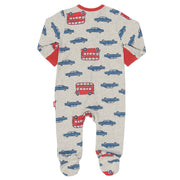 Baby in beep beep zippy sleepsuit