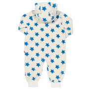 Baby in star fleece onesie