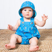 Baby in seahorse bubble romper