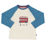 Boy in b-u-s t-shirt