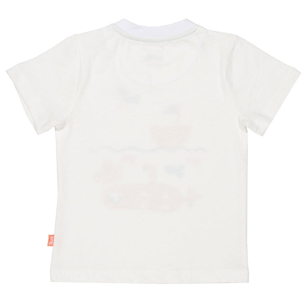 Boy in ocean t-shirt