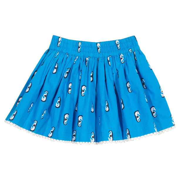 Girl in seahorse skirt