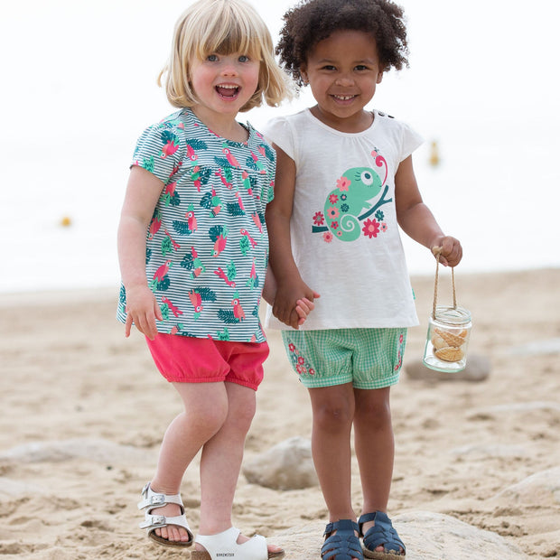 Girl in pretty polly tunic